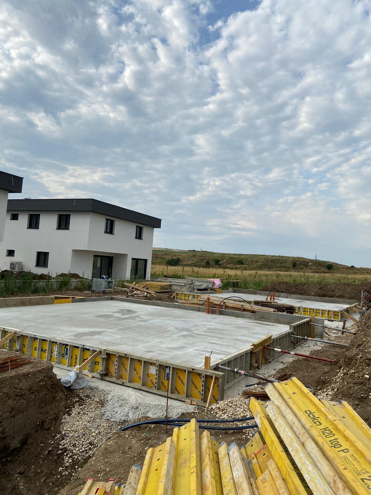 Betonguss Vorbereitung