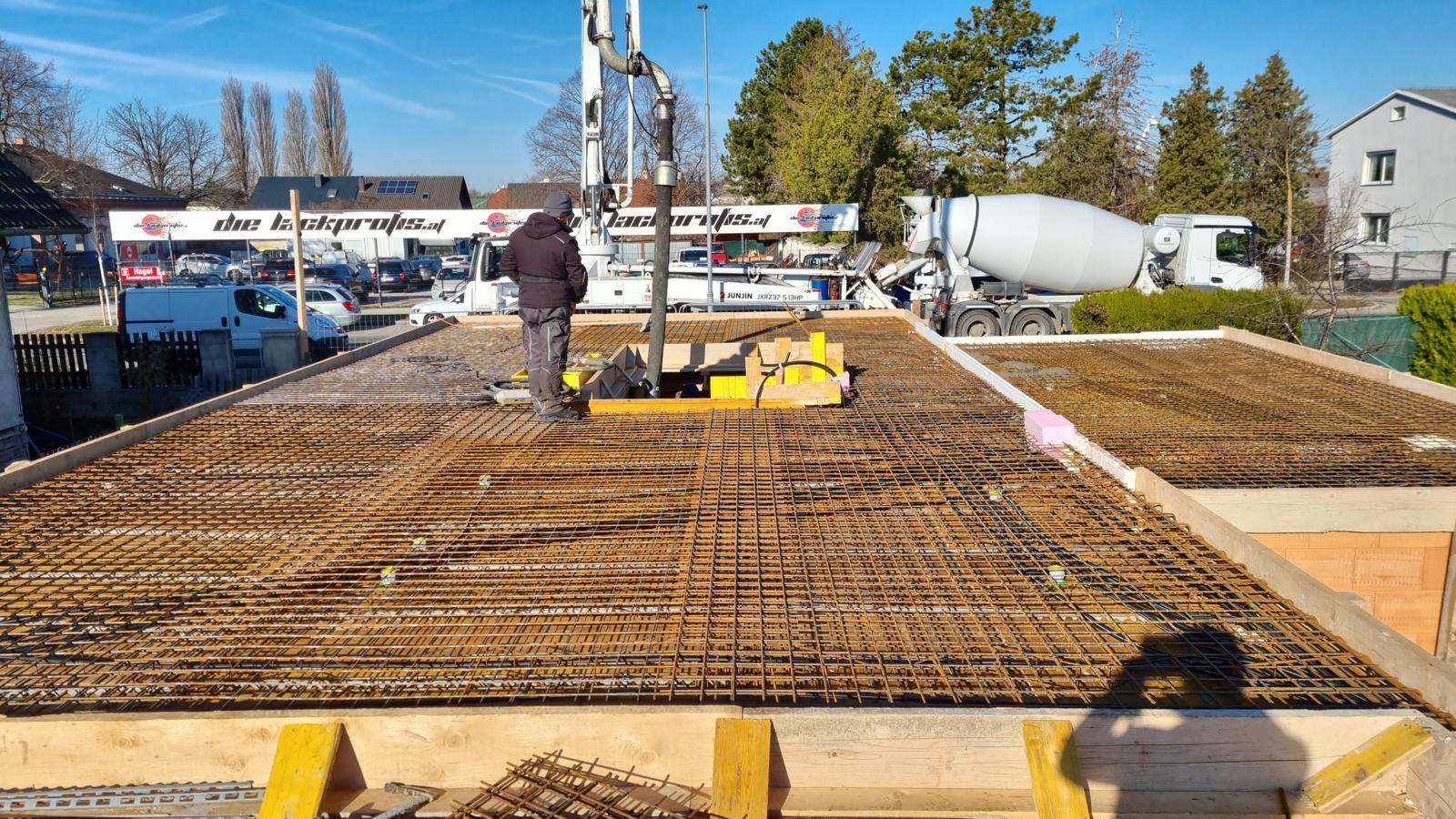 Betonstahl Verlegung