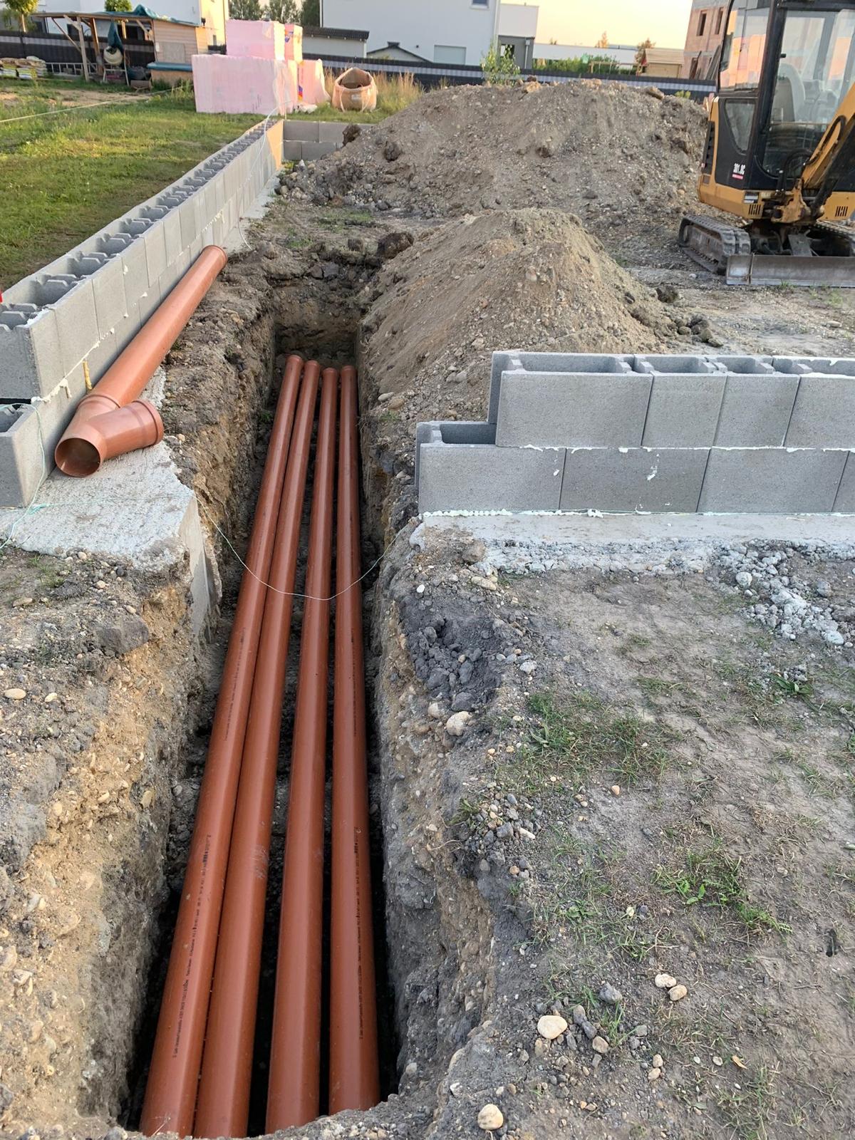 Drainageverlegung
